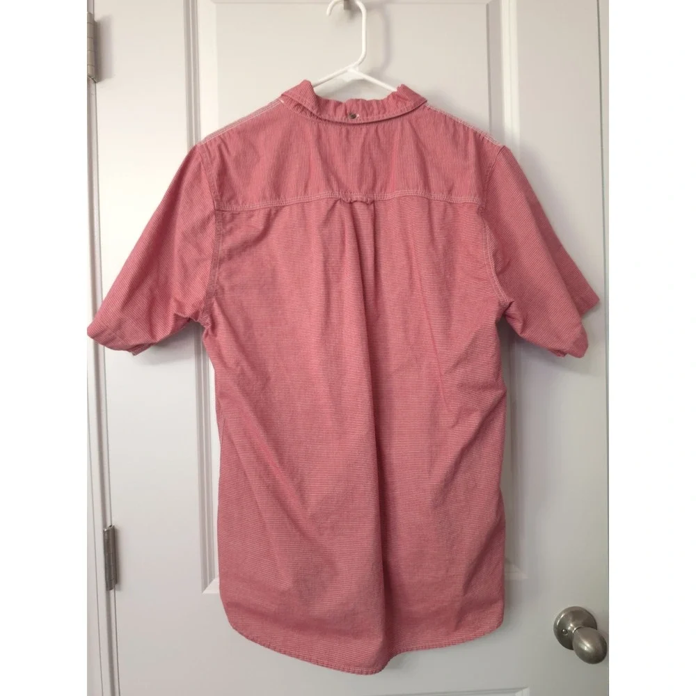 The North Face Cotton Striped Button-Down Shirt Short‎ Sleeve Size M
